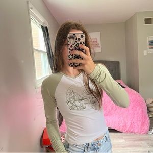 hollister long sleeve crop top